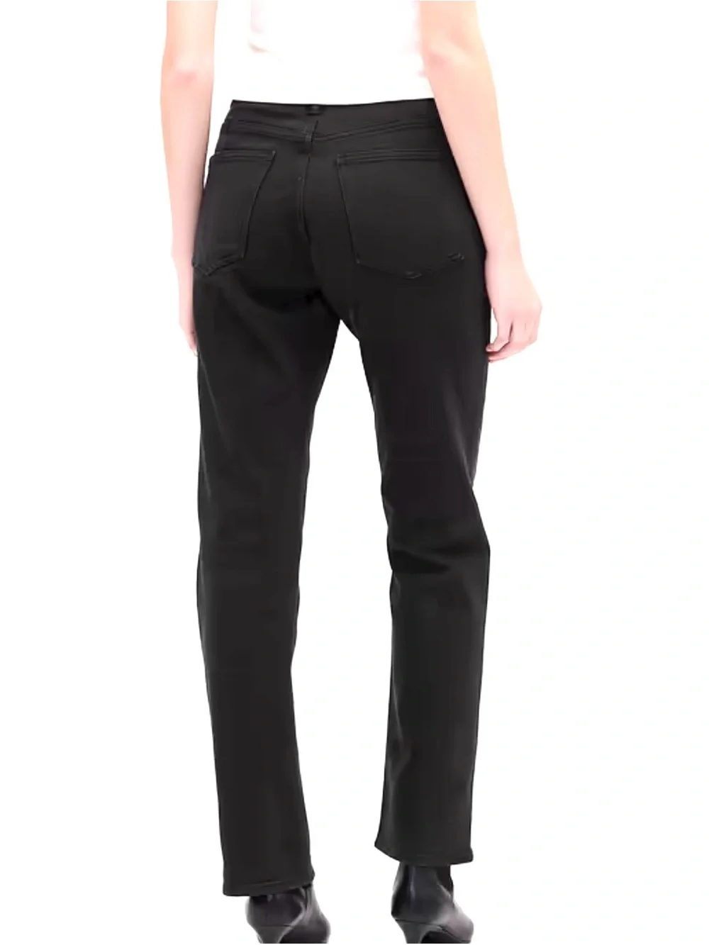 GAP black high rise 90s slim straight jeans 27T - Picture 2 of 14